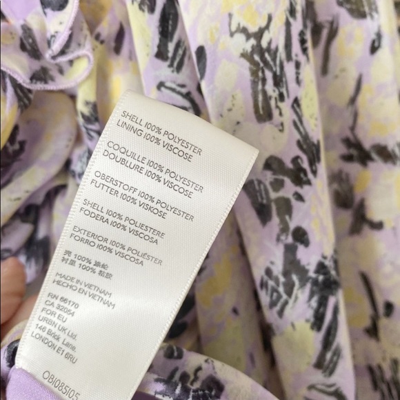 FREE PEOPLE Mabel Blouse Lilac XSmall NWT - Picture 6 of 7